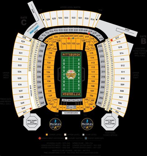 steelers seating chart|steelers seating chart virtual.